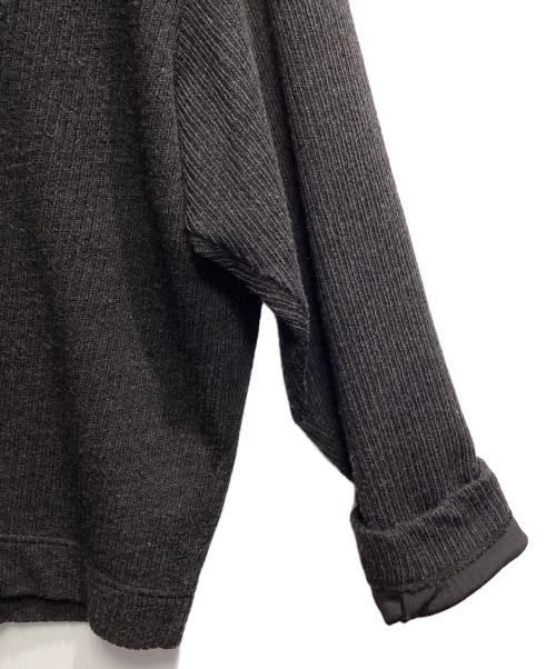 VEIN（ヴェイン）VEIN (ヴェイン) WO/PE QUARTER GAUGE KNIT HOODED PULLOVER SHIRT チャコールグレー サイズ:2の古着・服飾アイテム