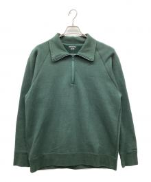 ATONSTAPLeS（エイトンステイプルズ）の古着「Recycled suvin urake | Half zip pullover」｜グリーン