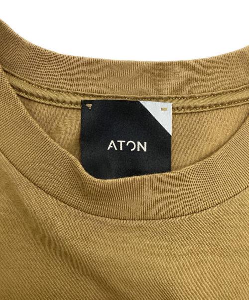 ATON（エイトン）ATON (エイトン) SUVIN 60/2 | OVERSIZED S/S T-SHIRT ベージュ サイズ:SIZE06の古着・服飾アイテム