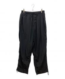 ATON（エイトン）の古着「HAND DYED NYLON OVER PANTS」｜ブラック