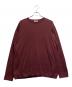 ATON（エイトン）の古着「COTTON SILK CASHMERE CREWNECK SWEATER」｜ワインレッド