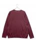 ATON (エイトン) COTTON SILK CASHMERE CREWNECK SWEATER ワインレッド サイズ:6：15000円