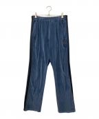 Needlesニードルズ）の古着「Narrow Track Pant - C/Pe Velour」｜ブルー×ブラック