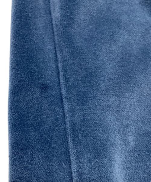 Needles（ニードルズ）Needles (ニードルズ) Narrow Track Pant - C/Pe Velour ブルー×ブラック サイズ:Sの古着・服飾アイテム