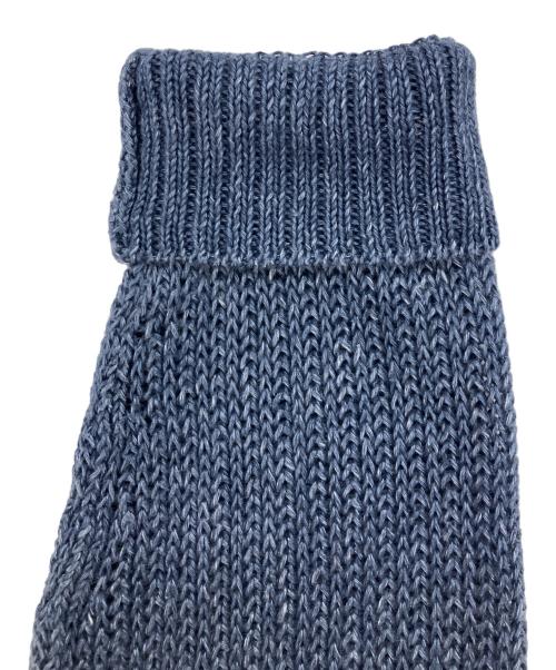 POLO RALPH LAUREN（ポロ・ラルフローレン）POLO RALPH LAUREN (ポロ・ラルフローレン) リネンVネックニット ネイビー サイズ:Mの古着・服飾アイテム