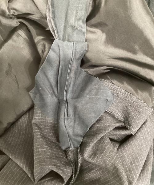 RALPH LAUREN（ラルフローレン）RALPH LAUREN (ラルフローレン) ウールストライプ2Ｂセットアップスーツ グレー サイズ:40Rの古着・服飾アイテム