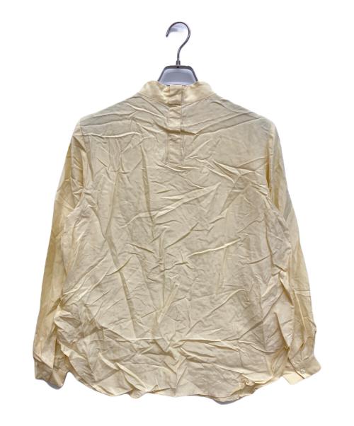 SOEJU（ソージュ）SOEJU (ソージュ) シルクボウタイブラウス イエロー サイズ:Mの古着・服飾アイテム