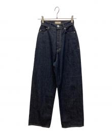 YANUK（ヤヌーク）の古着「JOAN LOOSE STRAIGHT OWI デニムパンツ」｜インディゴ