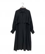 IENAイエナ）の古着「ドットサッシュワンピース」｜ブラック