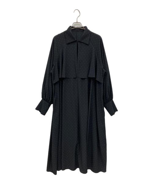 IENA（イエナ）IENA (イエナ) ドットサッシュワンピース ブラック サイズ:freeの古着・服飾アイテム