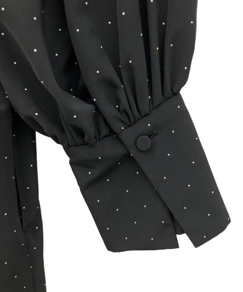 IENA（イエナ）IENA (イエナ) ドットサッシュワンピース ブラック サイズ:freeの古着・服飾アイテム
