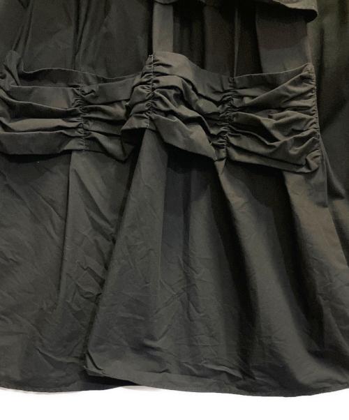 ENFOLD（エンフォルド）ENFOLD (エンフォルド) FRONT-DETAIL T-SHIRT ブラック サイズ:38の古着・服飾アイテム