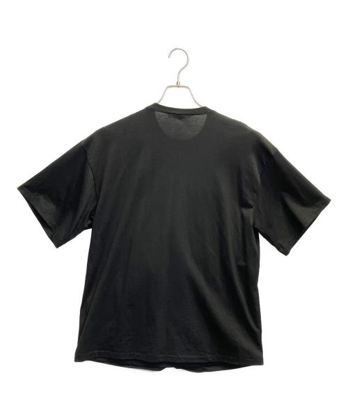 ENFOLD（エンフォルド）ENFOLD (エンフォルド) FRONT-DETAIL T-SHIRT ブラック サイズ:38の古着・服飾アイテム