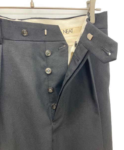NEAT（ニート）NEAT (ニート) ウールタックパンツ ブラック サイズ:48の古着・服飾アイテム