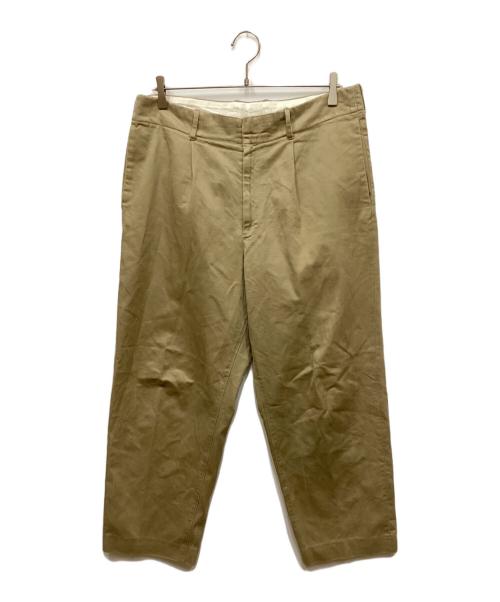 AURALEE（オーラリー）AURALEE (オーラリー) WASHED FINX CHINO TAPERED PANTS/ウォッシュドフィンクスチノテーパードパンツ ベージュ サイズ:5の古着・服飾アイテム
