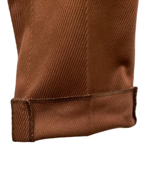 NEAT（ニート）NEAT (ニート) UNREAL REAL CLOTHES 別注コットンカルゼテーパードパンツ ブラウン サイズ:44の古着・服飾アイテム