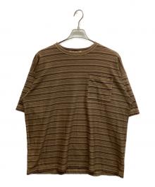 seven by seven（セブンバイセブン）の古着「ボーダーTシャツ」｜ブラウン