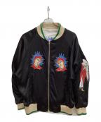 ALLY & DIAアリーアンドダイア）の古着「REVERSIBLE SOUVENIR JACKET」｜ブルー