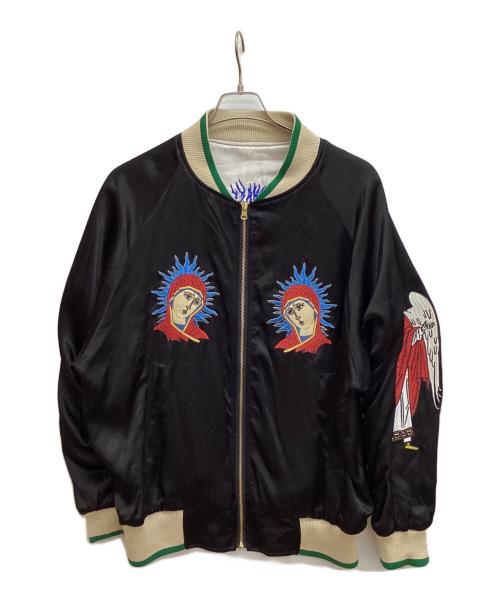 ALLY & DIA（アリーアンドダイア）ALLY & DIA (アリーアンドダイア) REVERSIBLE SOUVENIR JACKET ブルー サイズ:Mの古着・服飾アイテム