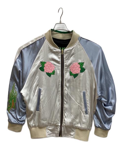 ALLY & DIA（アリーアンドダイア）ALLY & DIA (アリーアンドダイア) REVERSIBLE SOUVENIR JACKET ブルー サイズ:Mの古着・服飾アイテム