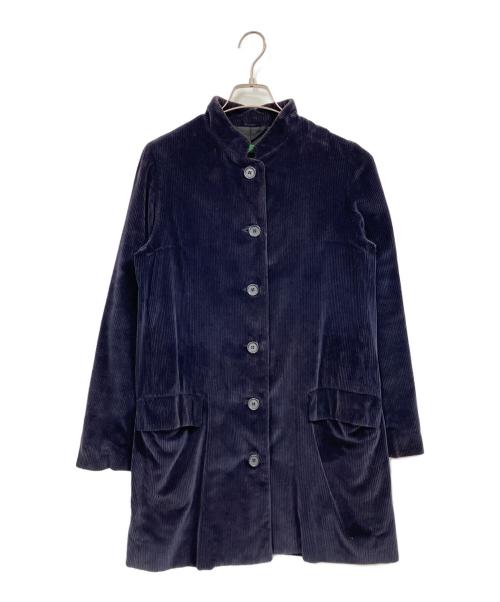 CASEY CASEY（ケーシーケーシー）CASEY CASEY (ケーシーケーシー) コーデュロイスタンドカラーコート ネイビー サイズ:34の古着・服飾アイテム