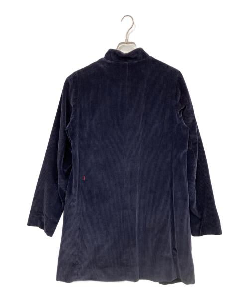 CASEY CASEY（ケーシーケーシー）CASEY CASEY (ケーシーケーシー) コーデュロイスタンドカラーコート ネイビー サイズ:34の古着・服飾アイテム