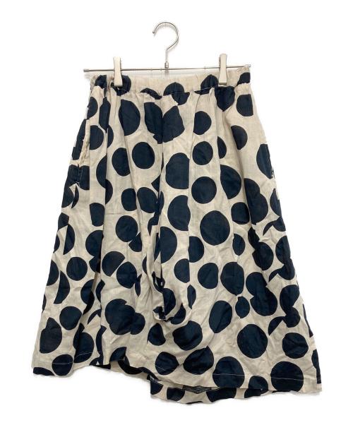 COMME des GARCONS COMME des GARCONS（コムデギャルソン コムデギャルソン）COMME des GARCONS COMME des GARCONS (コムデギャルソン コムデギャルソン) リネンドットスカンツ ベージュ サイズ:XSの古着・服飾アイテム