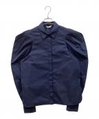 CLANEクラネ）の古着「TUCK SHOULDER SHIRT　タックボリュームショルダーシャツ」｜ネイビー