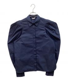 CLANE（クラネ）の古着「TUCK SHOULDER SHIRT　タックボリュームショルダーシャツ」｜ネイビー