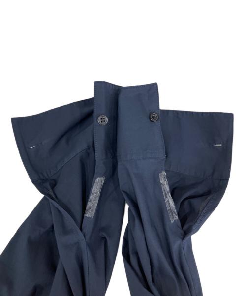 CLANE（クラネ）CLANE (クラネ) TUCK SHOULDER SHIRT　タックボリュームショルダーシャツ ネイビー サイズ:1の古着・服飾アイテム