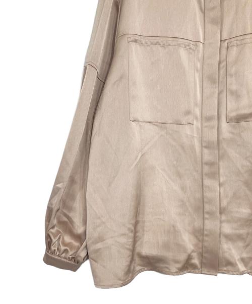 MANOF（マノフ）MANOF (マノフ) OUT POCKET SATIN SHIRTS ピンク サイズ:Fの古着・服飾アイテム