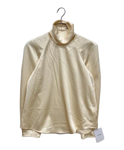 CLANE（クラネ）CLANE (クラネ) CONSTRUCTIVE SATIN BLOUSE　コンストラクティブサテンブラウス ベージュ サイズ:SIZE 1 未使用品の古着・服飾アイテム