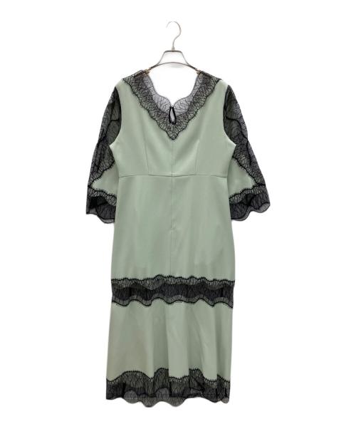 styling/（スタイリング）styling/ (スタイリング) リバーレースパフスリーブワンピース グリーン サイズ:1の古着・服飾アイテム