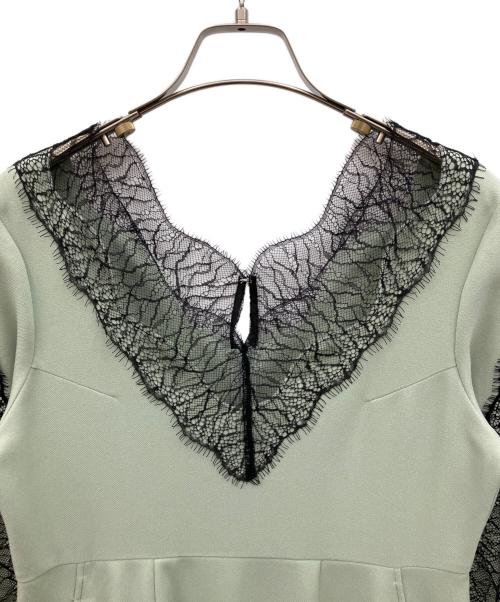 styling/（スタイリング）styling/ (スタイリング) リバーレースパフスリーブワンピース グリーン サイズ:1の古着・服飾アイテム