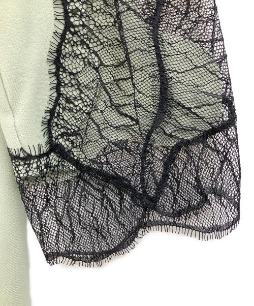 styling/（スタイリング）styling/ (スタイリング) リバーレースパフスリーブワンピース グリーン サイズ:1の古着・服飾アイテム