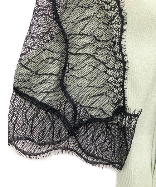 styling/（スタイリング）styling/ (スタイリング) リバーレースパフスリーブワンピース グリーン サイズ:1の古着・服飾アイテム