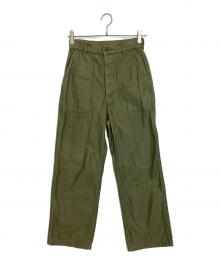 HYKE（ハイク）の古着「BACK SATIN BAKER PANTS」｜オレンジ