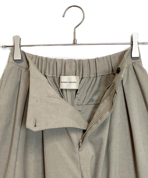 AEWEN MATOPH（イウエン マトフ）AEWEN MATOPH (イウエン マトフ) コクーンワイドパンツ ベージュ サイズ:36の古着・服飾アイテム