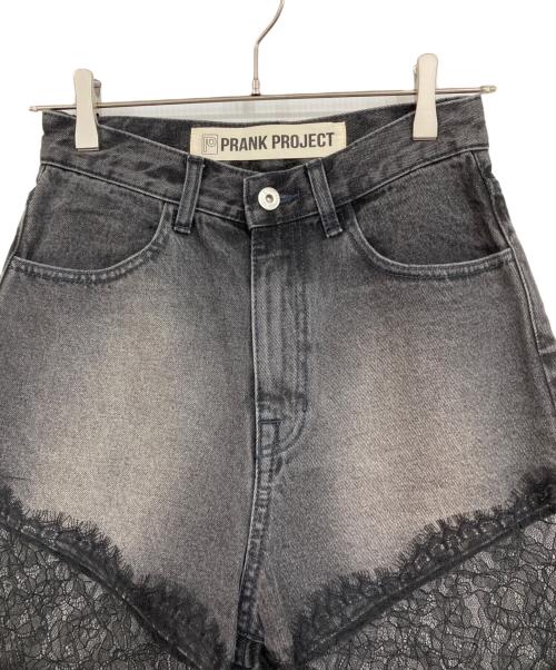 PRANK PROJECT（プランクプロジェクト）PRANK PROJECT (プランクプロジェクト) Denim Lace Blocking Pants ブラック サイズ:36の古着・服飾アイテム