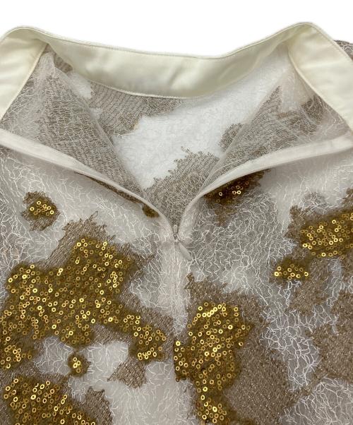 Ameri（アメリ）AMERI (アメリ) UND MOYA SPANGLE TOP アイボリー サイズ:freeの古着・服飾アイテム