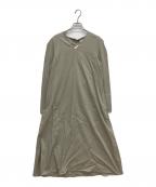 IENAイエナ）の古着「スリットスリーブワンピース」｜ベージュ