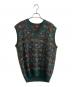 EXAMPLE BY MISSONI（イグザンプルバイミッソーニ）の古着「総柄ニットベスト」｜グリーン