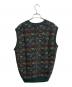 EXAMPLE BY MISSONI (イグザンプルバイミッソーニ) 総柄ニットベスト グリーン サイズ:S：7000円