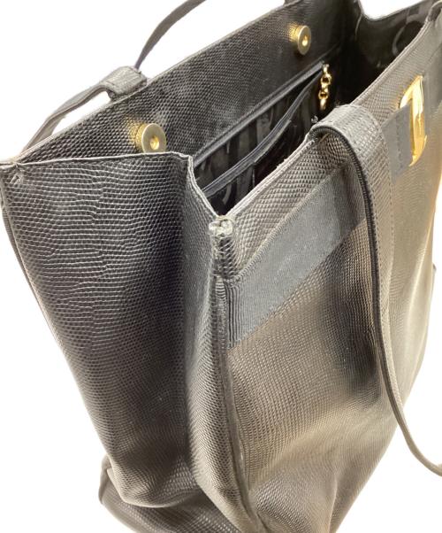 Salvatore Ferragamo（サルヴァトーレ フェラガモ）Salvatore Ferragamo (サルヴァトーレ フェラガモ) ヴァラトートバッグ ブラックの古着・服飾アイテム