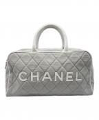 CHANELシャネル）の古着「ボーリングバッグ」｜グレー