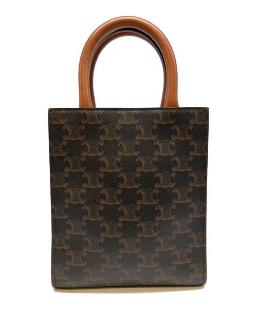 CELINE（セリーヌ）CELINE (セリーヌ) ミニバーティカルカバ/2wayショルダーバッグ/トリオンフ ブラウン サイズ:ミニの古着・服飾アイテム