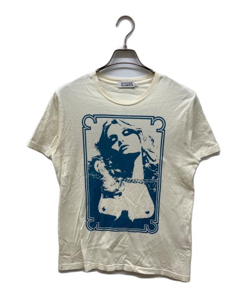 Hysteric Glamour（ヒステリックグラマー）Hysteric Glamour (ヒステリックグラマー) プリントTシャツ ホワイト サイズ:Mの古着・服飾アイテム