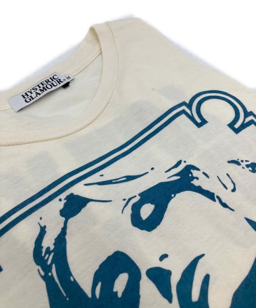Hysteric Glamour（ヒステリックグラマー）Hysteric Glamour (ヒステリックグラマー) プリントTシャツ ホワイト サイズ:Mの古着・服飾アイテム