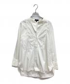 theoryセオリー）の古着「スタンドカラープルオーバーシャツ」｜ホワイト