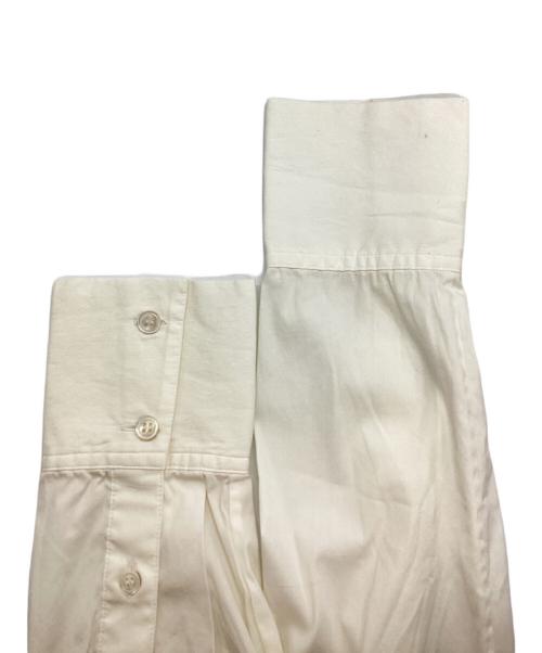 theory（セオリー）theory (セオリー) スタンドカラープルオーバーシャツ ホワイト サイズ:Ｓの古着・服飾アイテム